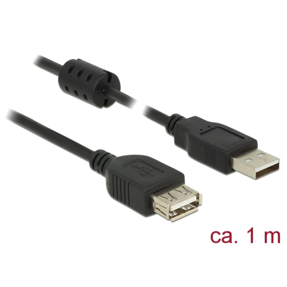 Delock Extension Cable USB-A 2.0 M/F 1m (84883)