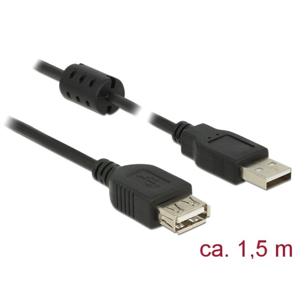 Delock Extension Cable USB-A 2.0 M/F 1.5m (84884)