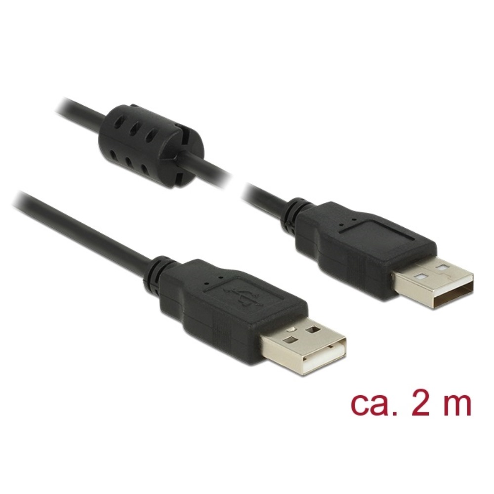 Delock Cable USB-A 2.0 M/M 2m (84891)