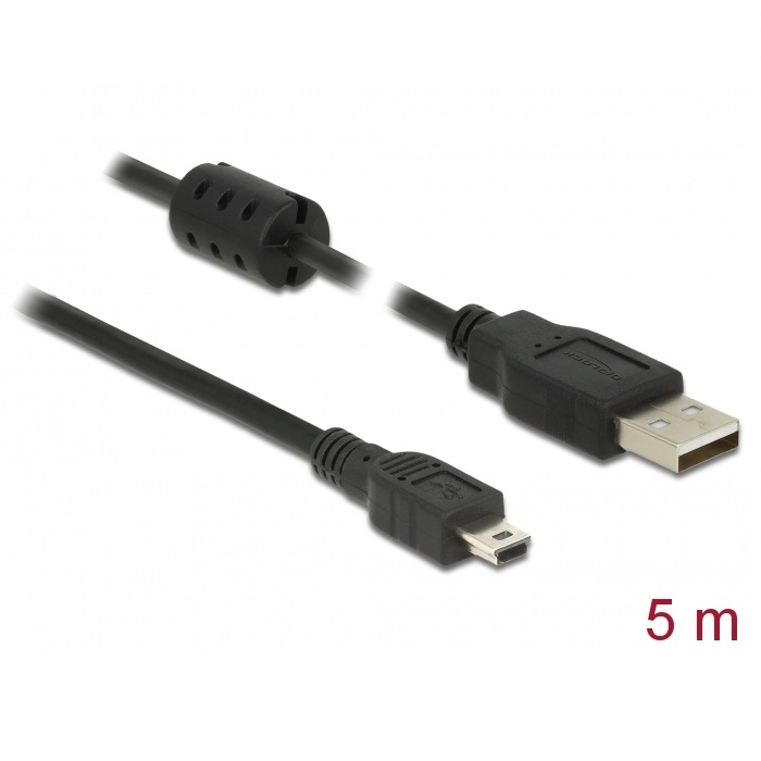 Delock USB-A 2.0 > Mini USB-B 5pin 5m (84916)
