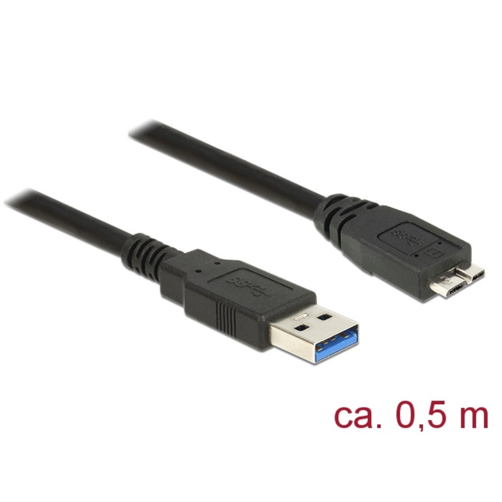 Delock USB-A 3.0 > USB Micro-B 3.0 M/M 0.5m (85071)