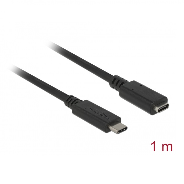 Delock Extension Cable USB-C 10Gbps 4K PD 60W 1m (85533)