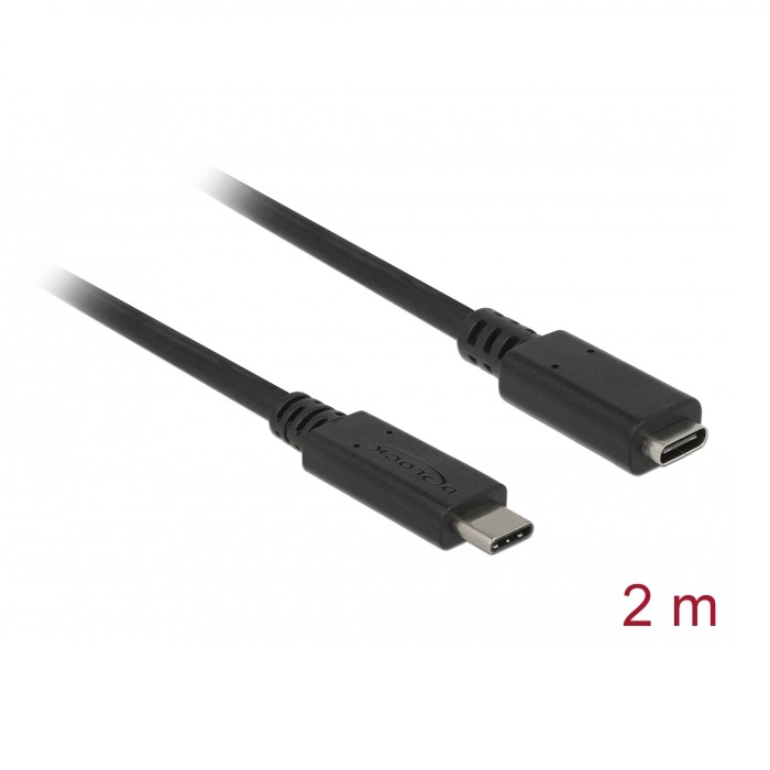 Delock Extension Cable USB-C 10Gbps 4K PD 60W 2m (85542)