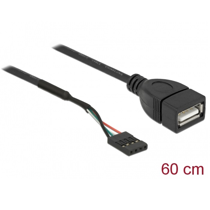 Delock Cable USB 2.0 Pin Header > USB-A 2.0 60cm (85671)