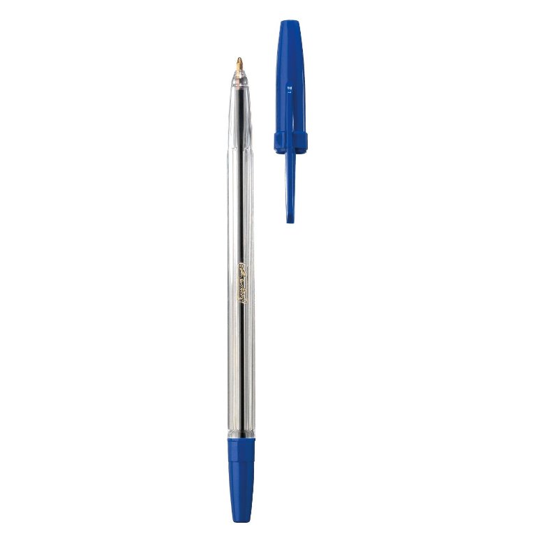 Herlitz Στυλό Διαρκείας με Διάφανο Κορμό 1mm Μπλε