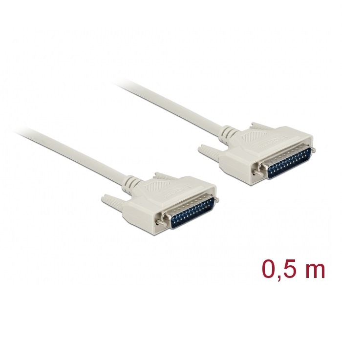 Delock Serial Cable D-Sub25 M/M 0.5m (86908)