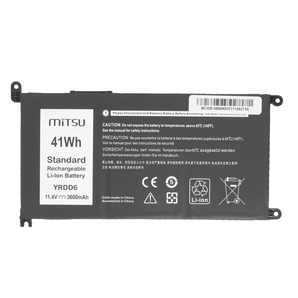 Mitsu Dell YRDD6 Battery 3600mAh 41Wh 11.4V