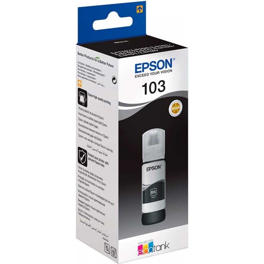 Epson 103 EcoTank Ink Bottle Black 65ml (C13T00S14A)