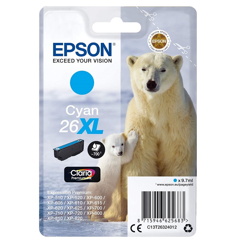 Epson T2632 No 26XL Cyan