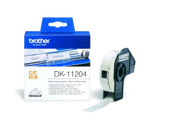 Brother DK-11204 Ετικέτες Θερμικές 17mm x 54mm (400 τεμ)