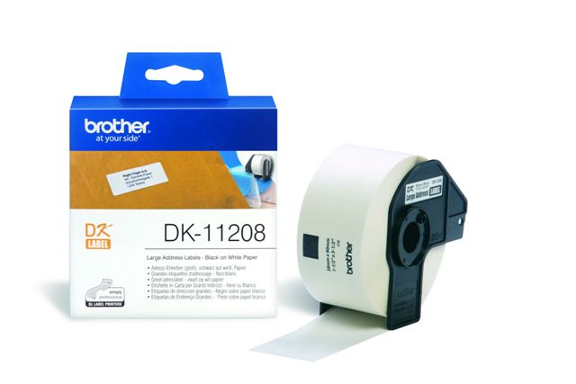Brother DK-11208 Ετικέτες Θερμικές 38mm x 90mm (400 τεμ)