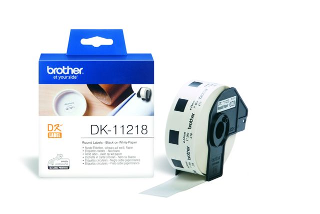 Brother DK-11218 Ετικέτες Θερμικές Ø 24 mm (1000 τεμ)