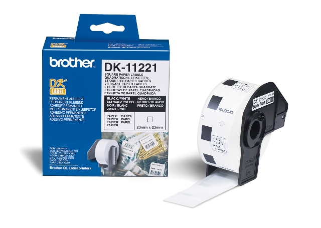 Brother DK-11221 Ετικέτες Θερμικές 23mm x 23mm (1000 τεμ)