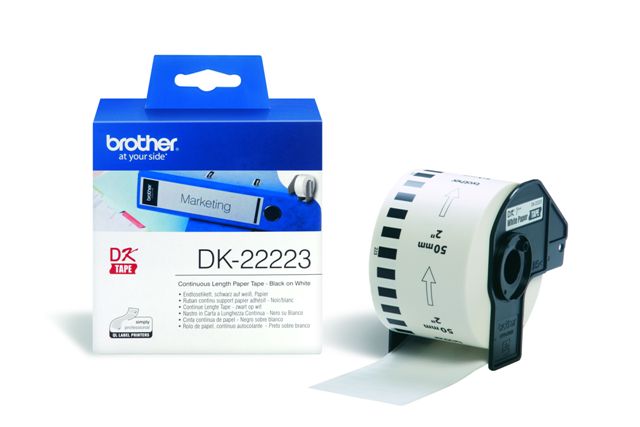 Brother DK-22223 Ρολό Αυτοκόλλητο Χαρτί Θερμικό 50mm x 30.5m