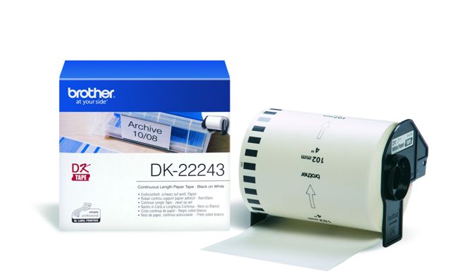 Brother DK-22243 Ρολό Αυτοκόλλητο Χαρτί Θερμικό 102mm x 30.5m