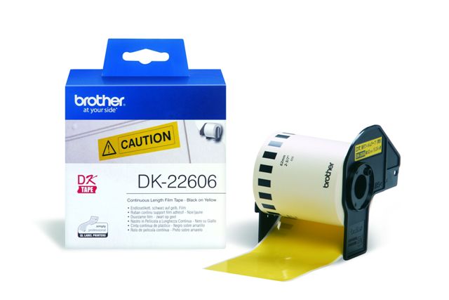 Brother DK-22606 Ρολό Φιλμ Κίτρινο Θερμικό 62mm x 15.2m