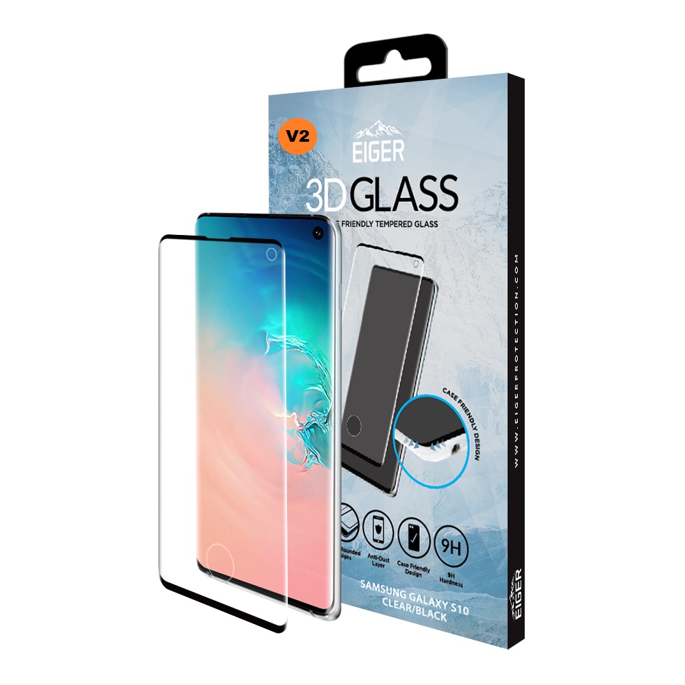 Eiger Galaxy S10 Case Friendly 3D GLASS (EGSP00504)