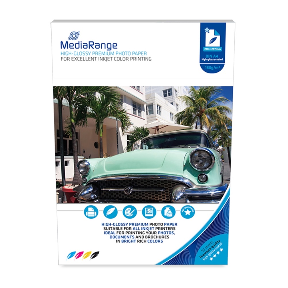 MediaRange Glossy Photo Paper Cards 150gr 10x15cm 50φ (MRINK115)