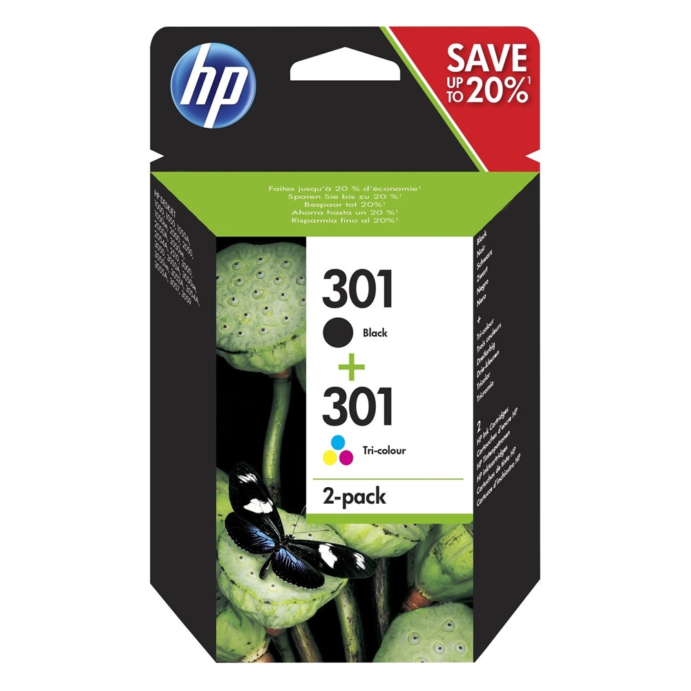 HP N9J72AE No 301 2-Pack