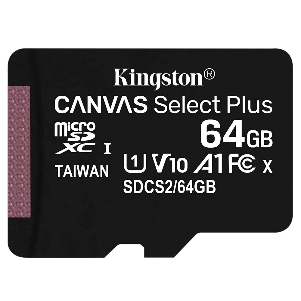 Kingston Canvas Select Plus microSD Card 64GB (SDCS2/64GBSP)