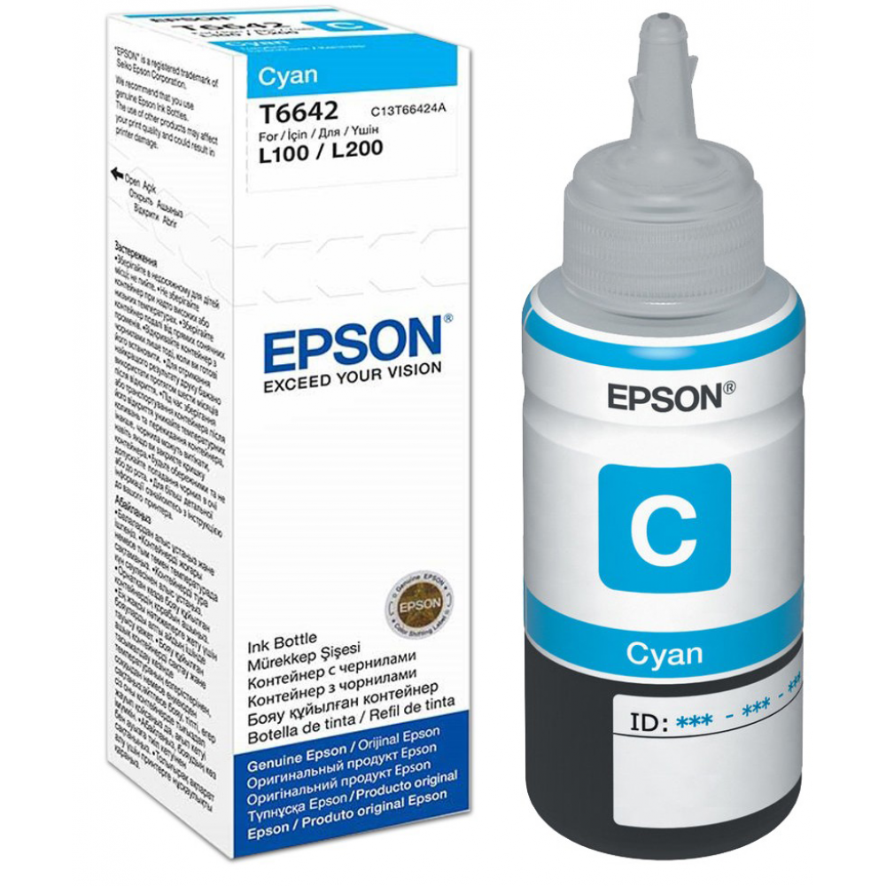 Epson T6642 Ink Bottle Cyan 70ml (C13T66424A)