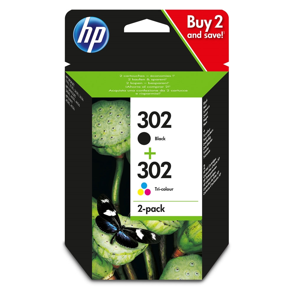 HP X4D37AE No 302 2-Pack