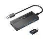 Equip 4-Port USB 3.0 Hub w/USB-C 3 Adapter (128956)