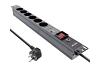 InLine 19" 6-way Socket Strip w/Surge Protection (16416P)