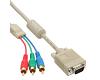 InLine RGB Adapter Cable VGA > 3 x RCA F/M 2m (17202)