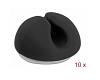 Delock Cable Holders Mini Self-Adhesive 10pcs Black (18343)