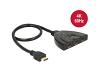 Delock HDMI Switch 3 in > 1 out 4K 60Hz w/Cable (18600)