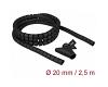 Delock Spiral Hose 2.5m x 20mm Black (18836)