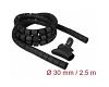 Delock Spiral Hose 2.5m x 30mm Black (18838)