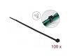 Delock Cable Ties 200 x 4.8 mm Cold Black 100pcs (19189)
