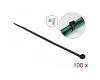 Delock Cable Ties 200 x 4.8 mm Heat Black 100pcs (19555)