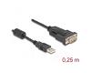 Delock Adapter USB 2.0 > Serial RS-232 DB9 0.25m (61549)