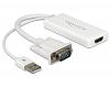 Delock VGA to HDMI Adapter w/Audio (62460)