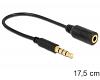Delock Cable 3.5mm 4pin CTIA > OMTP M/F (62498)