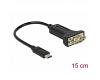 Delock Adapter USB-C 15cm > Serial DB9 RS-232 (63908)