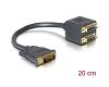 Delock Adapter DVI-D Male > 2 x DVI-D Female (65051)