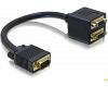 Delock Adapter VGA Male σε 2 x VGA Female (65060)