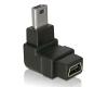 Delock Adapter Mini USB-B 5pin M/F 90° Angled (65097)