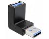 Delock Adapter USB-A 3.0 M/F 270° Angled Vertical (65340)
