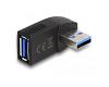 Delock Adapter USB-A 3.0 M/F 270° Angled Horizontal (65342)