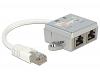 Delock 1xRJ45 Male > 2xRJ45 Female 1xEthernet + 1xISDN (65441)