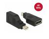 Delock Adapter Mini DisplayPort 1.2 &gt; DisplayPort M/F 4K (65626)