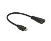 Delock Cable HDMI Female > Mini HDMI Male 23cm (65650)