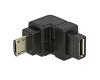 Delock Adapter Micro-B USB 2.0 M/F Angled Down (65668)