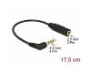 Delock Audio Stereo Cable 3.5mm 4pin > 2.5mm 3pin M/F (65673)