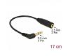 Delock Audio Stereo Cable 3.5mm 3pin > 2.5mm 3pin M/F (65675)